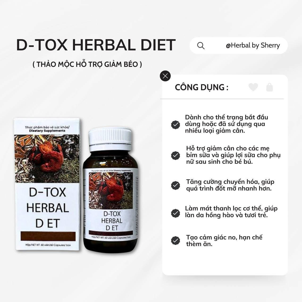 Detox Herbal Diet Support Fat Loss (30 capsules) image 2