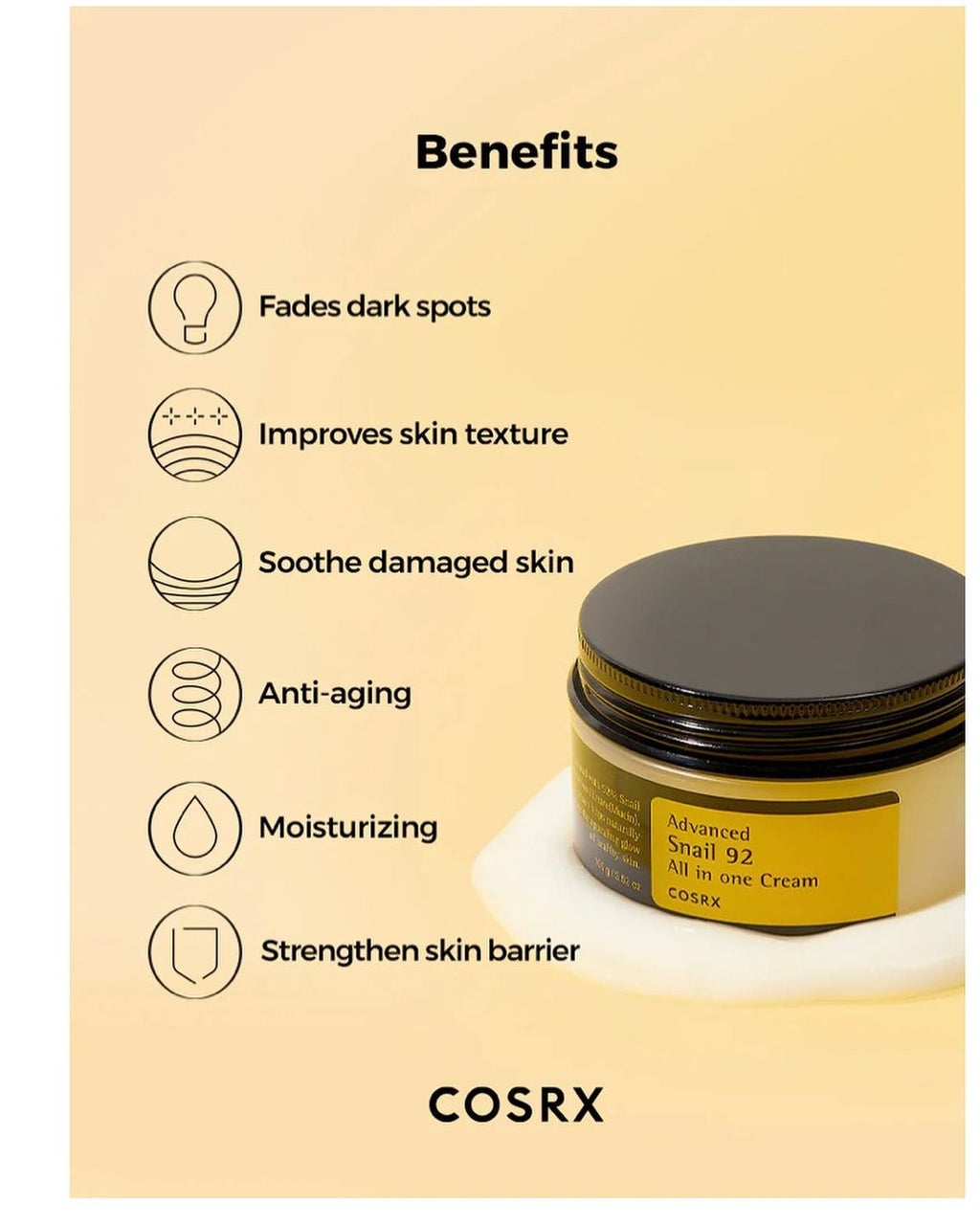 COSRX - Advanced Snail 92 All in One Cream (100g) image 4