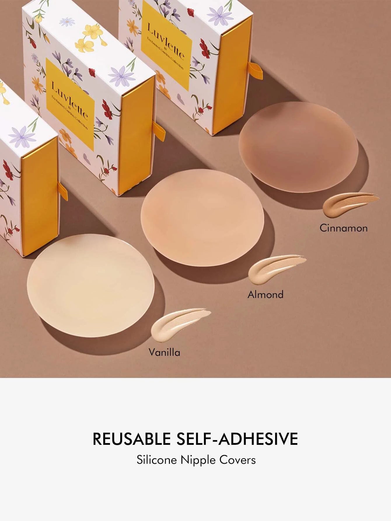 Luvlette - Reusable No Adhesive Silicone Nipple Cover (1Pair) image 11