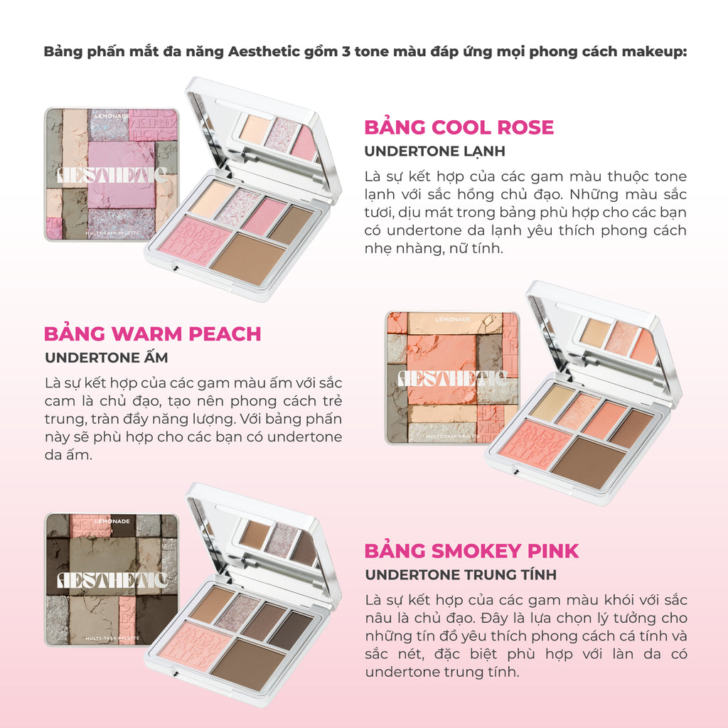 LEMONADE AESTHETIC MULTI-TASK PALETTE - 02. WARM PEACH image 3