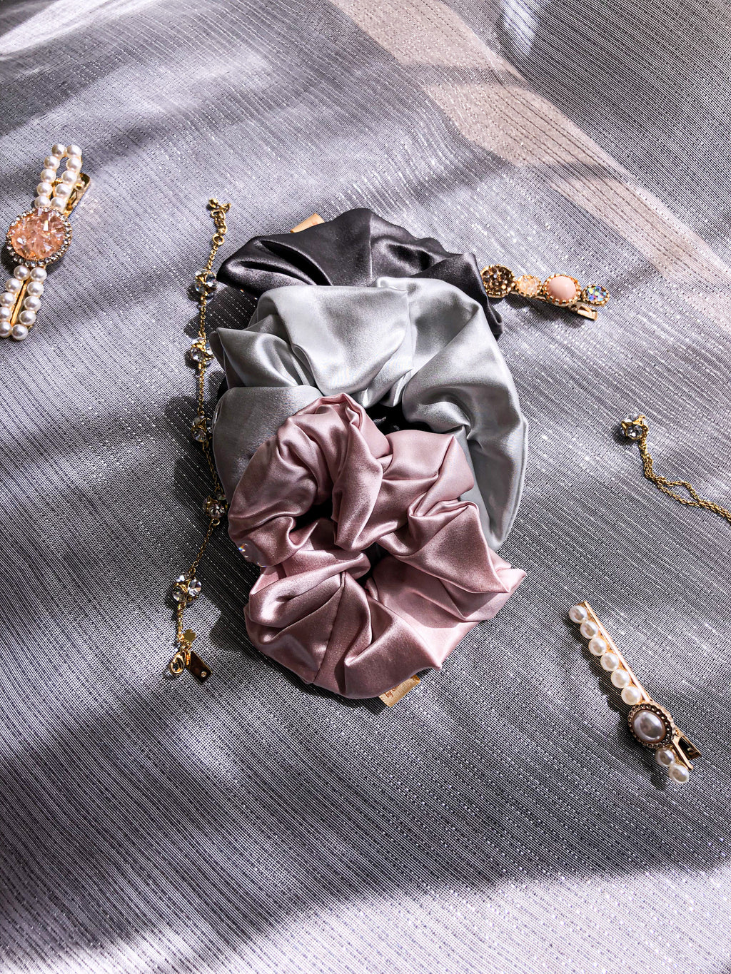 3 PCS - 100% Mulberry Silk Scrunchies image 8