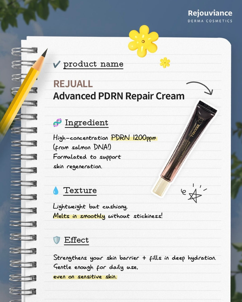 REJUALL Advanced PDRN Repair Cream (20ml) image 5