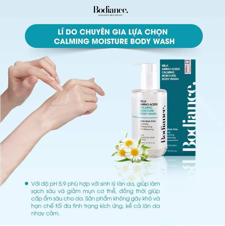 Bodiance Milk Amino Acids Calming Moisture Body Wash (300ml) image 4