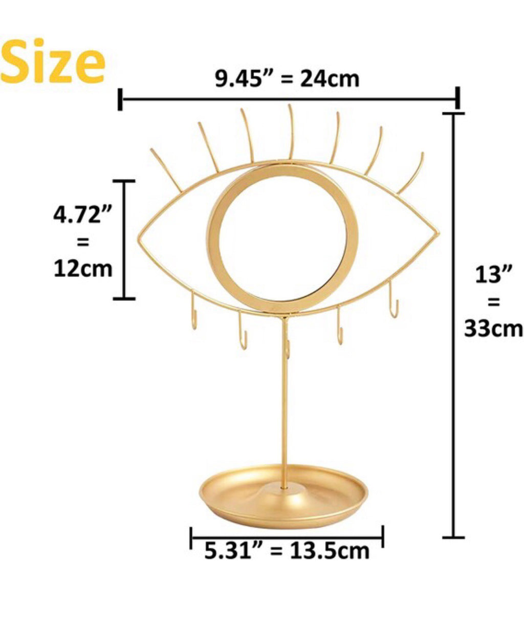 Rabbit Eye Golden Jewelry Mirror  image 3