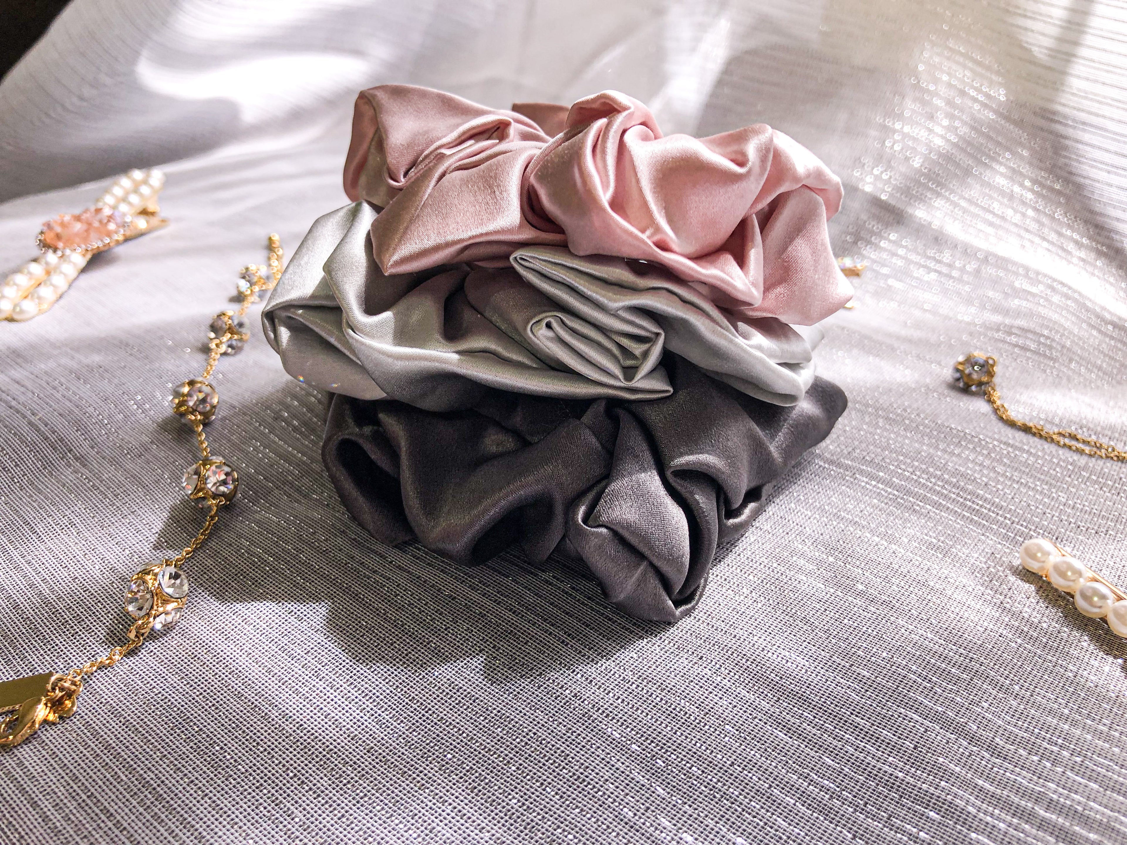 3 PCS - 100% Mulberry Silk Scrunchies image 9