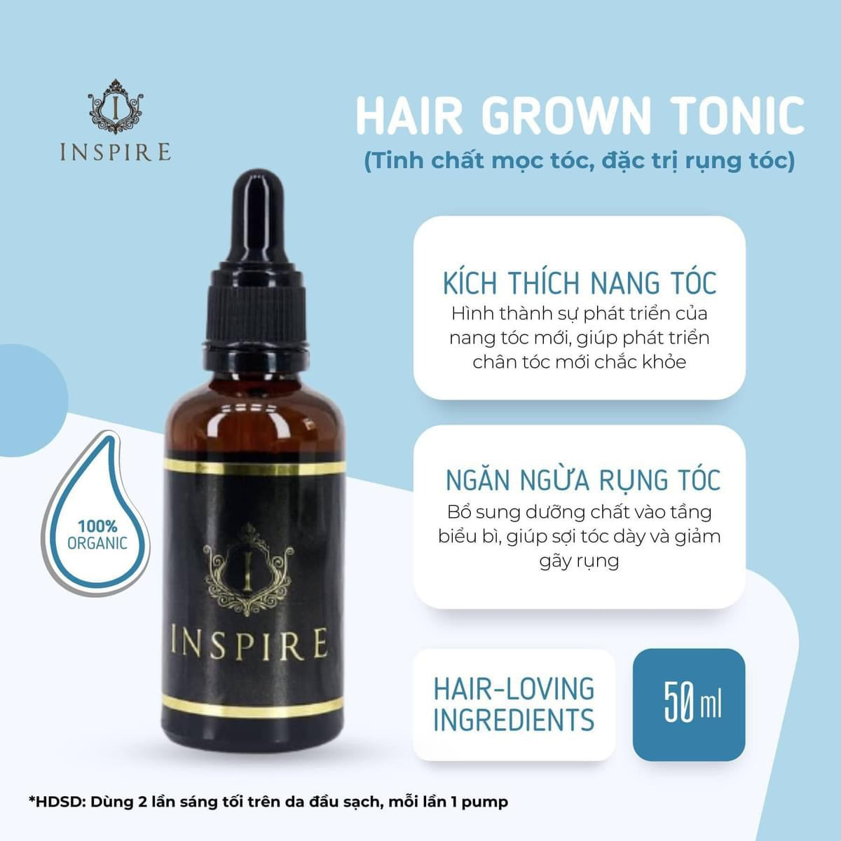 INSPIRE HAIR GROWTH TONIC - 50ml image 0