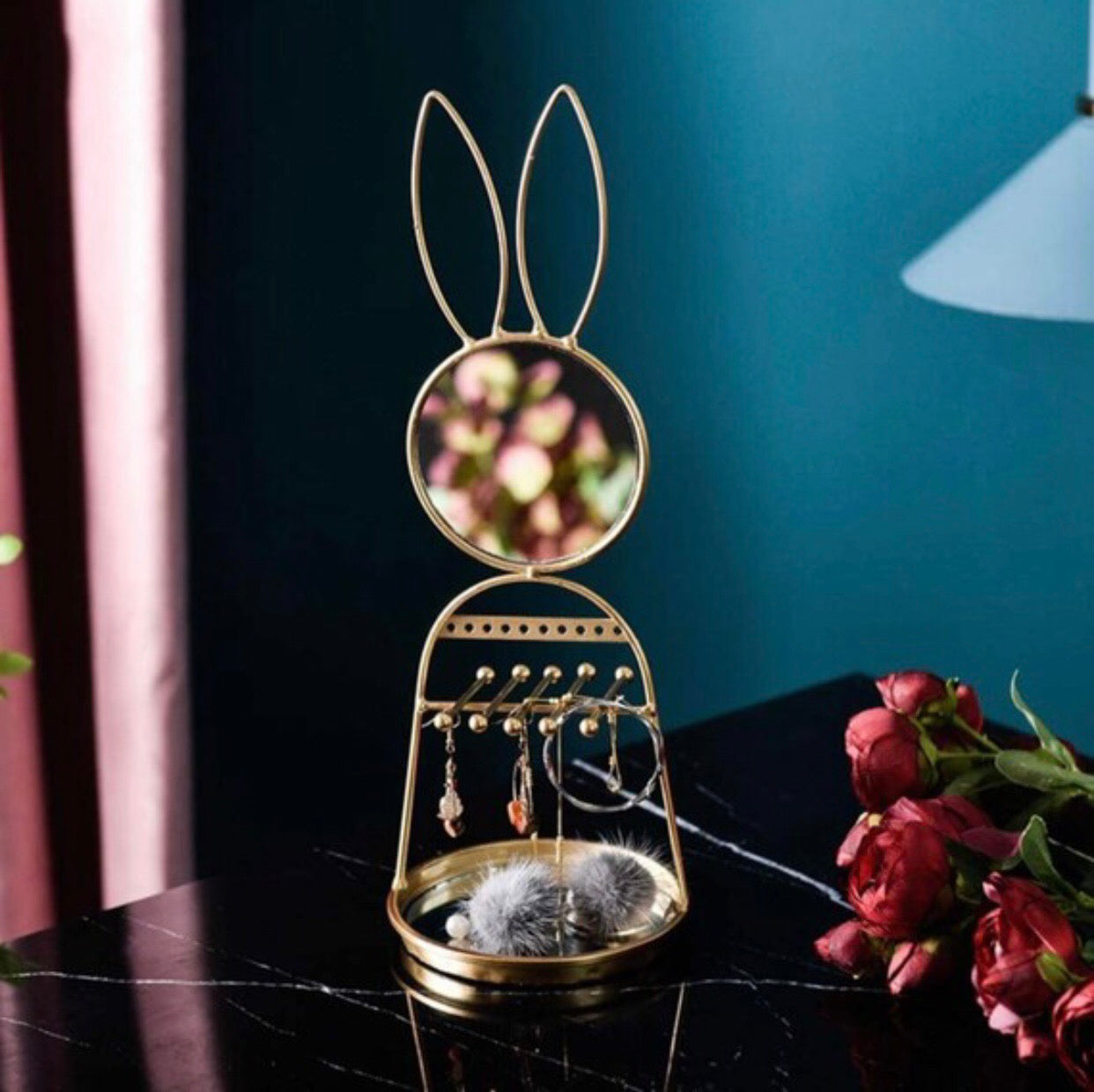 Rabbit Golden Jewelry Mirror  image 3