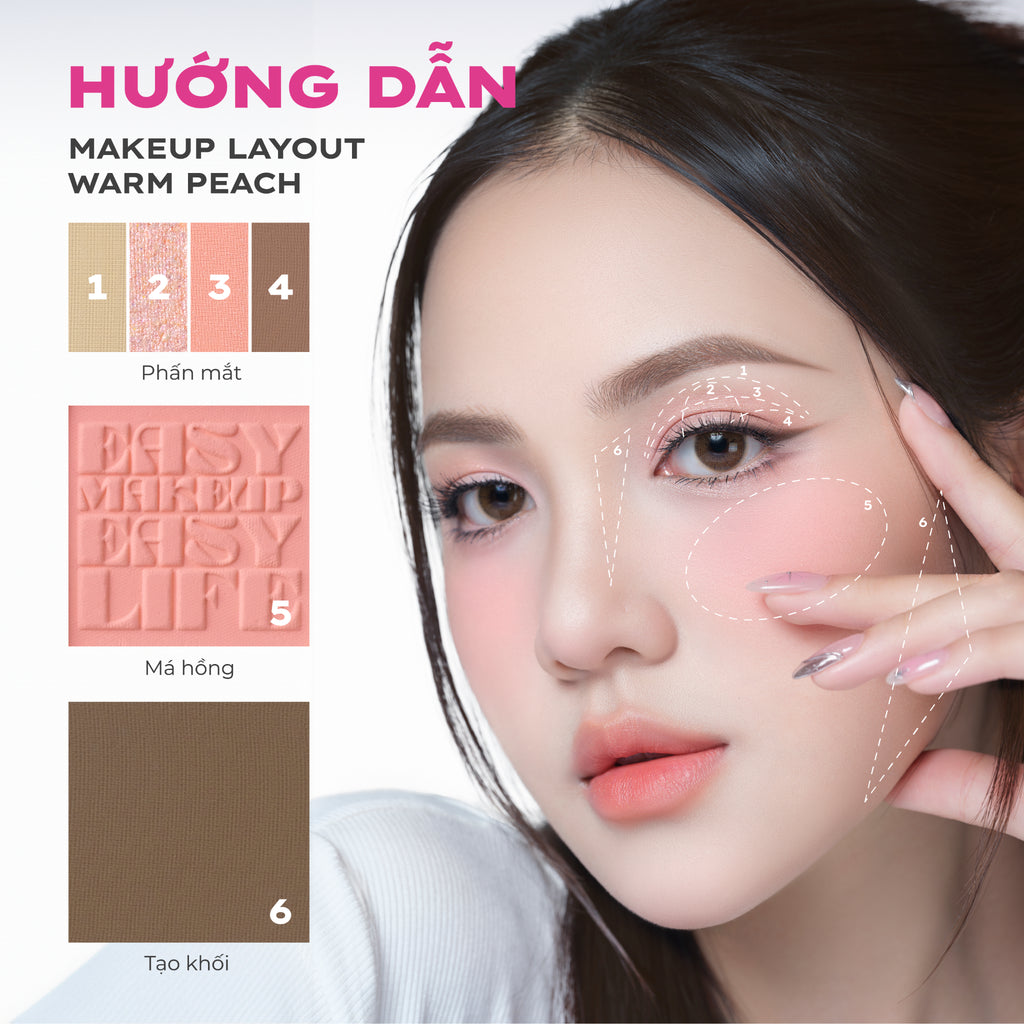 LEMONADE AESTHETIC MULTI-TASK PALETTE - 02. WARM PEACH image 1