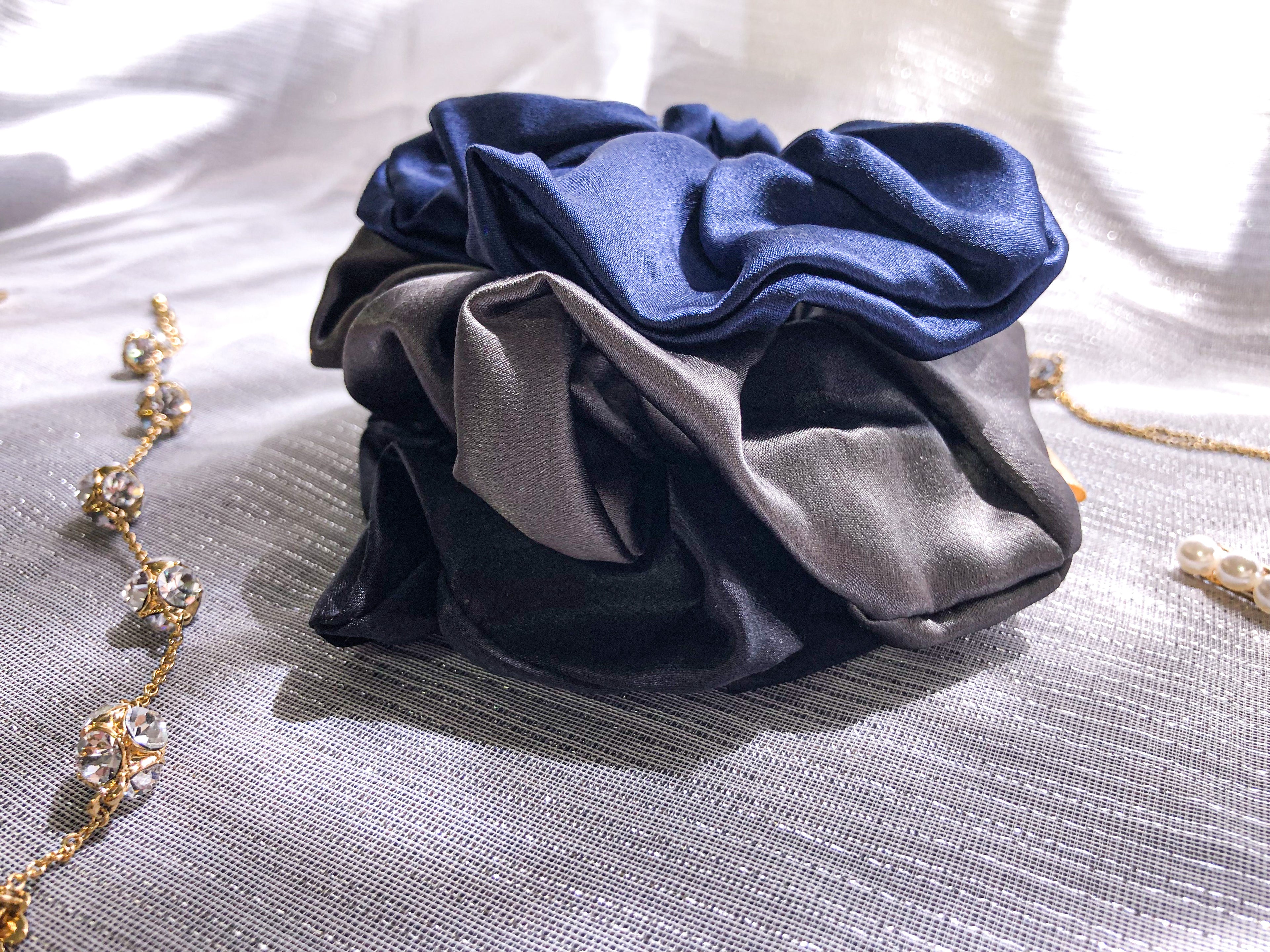 3 PCS - 100% Mulberry Silk Scrunchies image 5