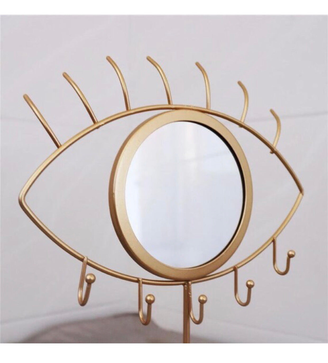 Rabbit Eye Golden Jewelry Mirror  image 1