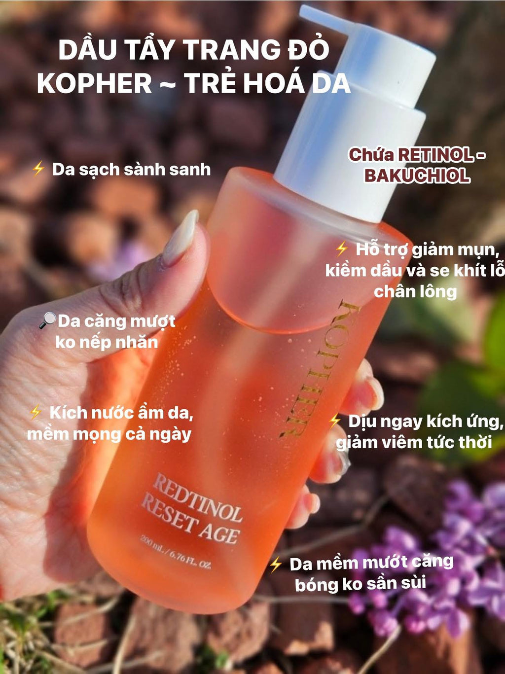 Kopher - Redtinol Reset Age Cleansing Oil (200ml) image 4