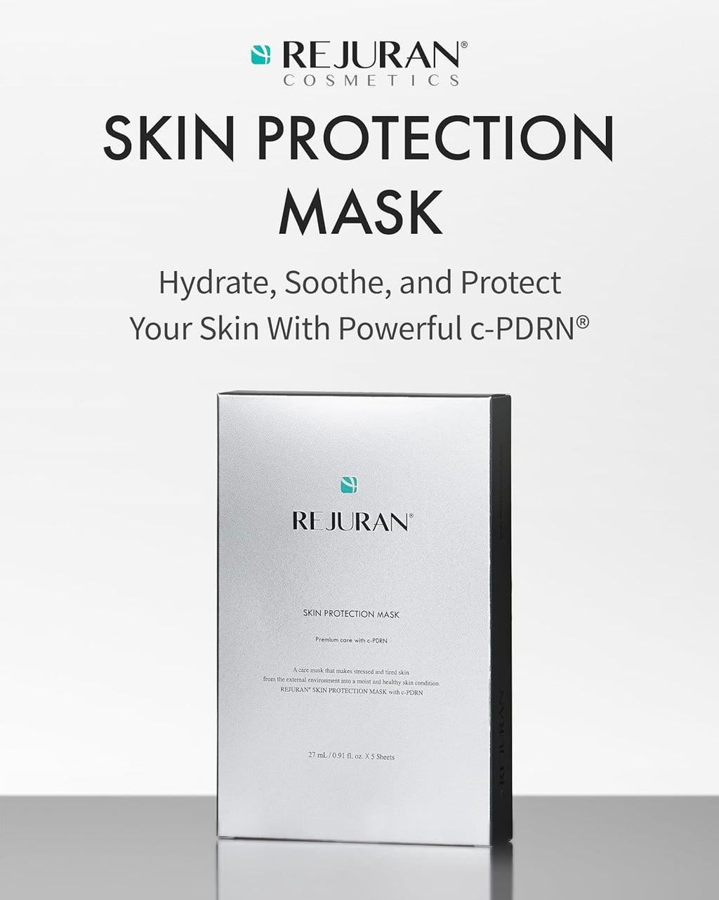 REJURAN - Skin Protection Mask Premium Care w c-PDRN (27ml x 5 Sheets image 1